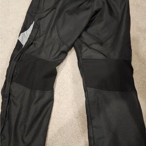 Men's Black motorcycle Utility Pants with Reinforced Panels